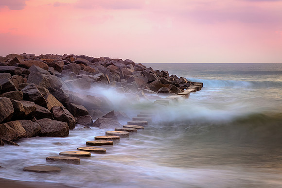 Fort Fisher Sunrise  - Gold Ribbon