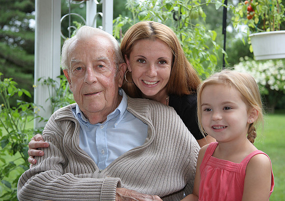 Dad, Nicole and Isabelle