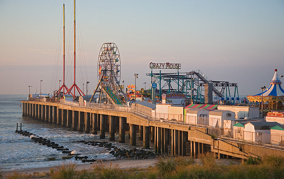 Steel Pier at dawn