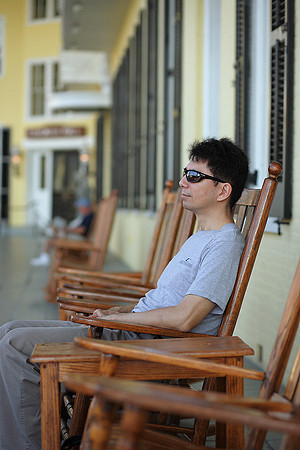 Relaxing at Congress Hall, Cape May