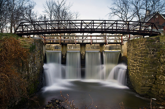 Bridge along the canal in Lambertville, NJ