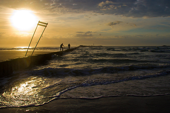 Fishermen at Wrightsville Beach