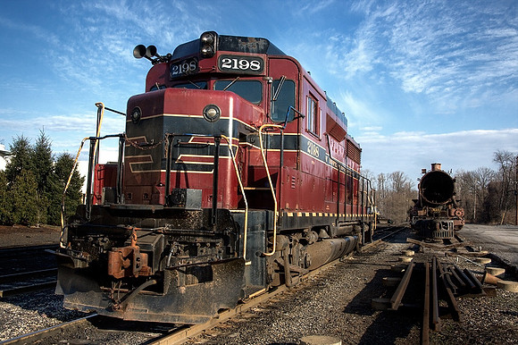 Train yard in New Hope