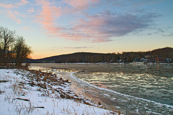 Sunrise on the Delaware River