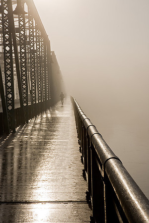 Early morning jogger