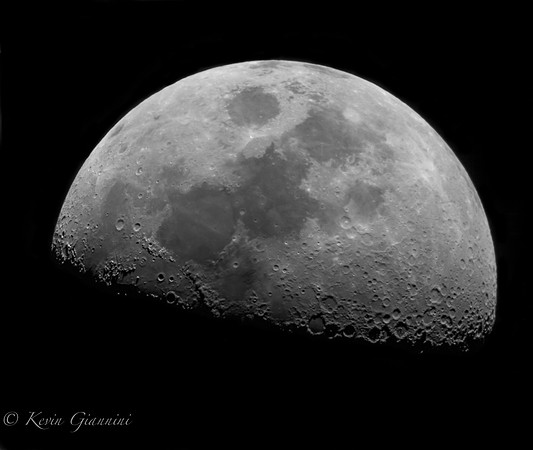 Taken through a reflector telescope.
