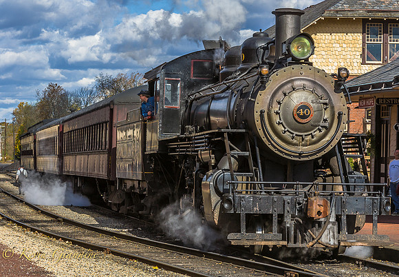At the New Hope Train Station